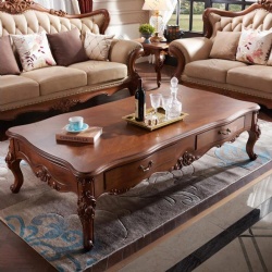 High End Classic Luxury Elegant Solid Cherry Wood Coffee Table